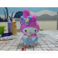 Freely painting plaster doll